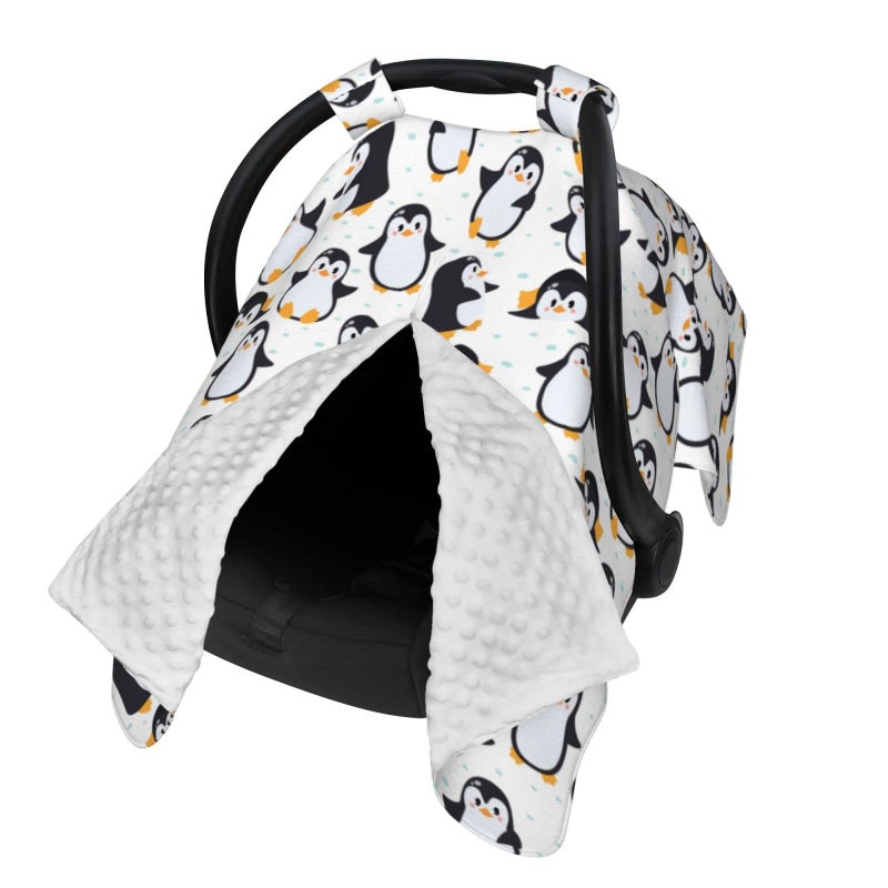 Mcewoel Penguin Car Seat Cover for Baby in Winter Summer  Nursing Cover for Mom Penguin Stuff for Baby Boys Girls - Image 2